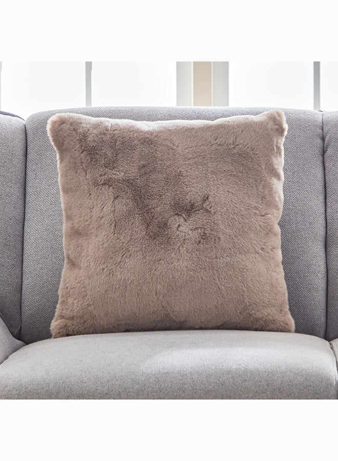 Home Box Faux Rabbit Fur Filled Cushion 45 x 45 cm  - Image 1