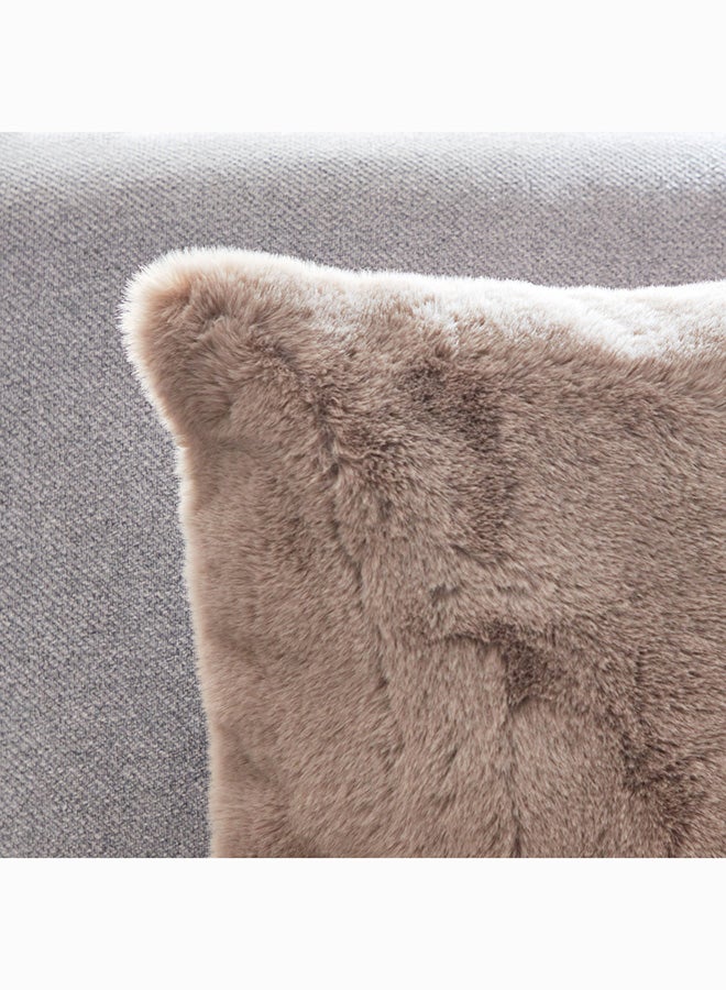 Home Box Faux Rabbit Fur Filled Cushion 45 x 45 cm  - Image 2