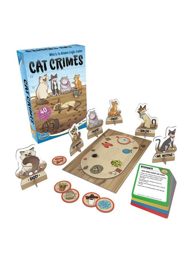 Think Fun Thinkfun Cat Crimes Brain Game And Brainteaser For Boys And Girls 1 Player Age 8 And Up A Smart Game With A Fun Theme And Hilarious Artwork  - Image 2