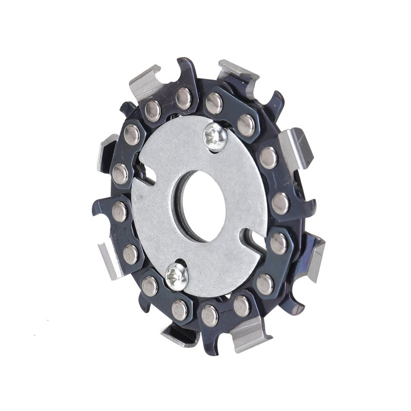 Steel Woodworking 2.5 Inch 8 Link Circlet Wood Carving Cutting Disc for Angle Grinder Carving Shaping Cutting - Image 2