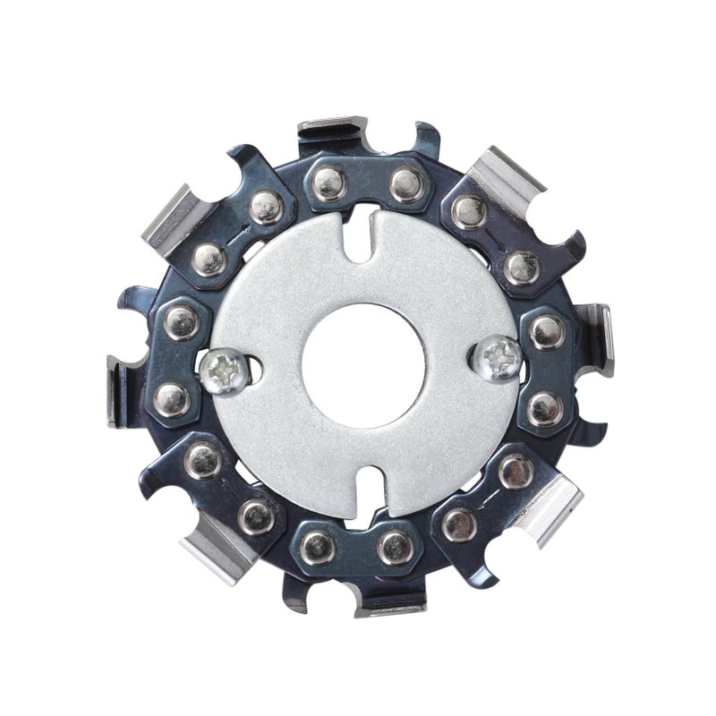 Steel Woodworking 2.5 Inch 8 Link Circlet Wood Carving Cutting Disc for Angle Grinder Carving Shaping Cutting - Image 3