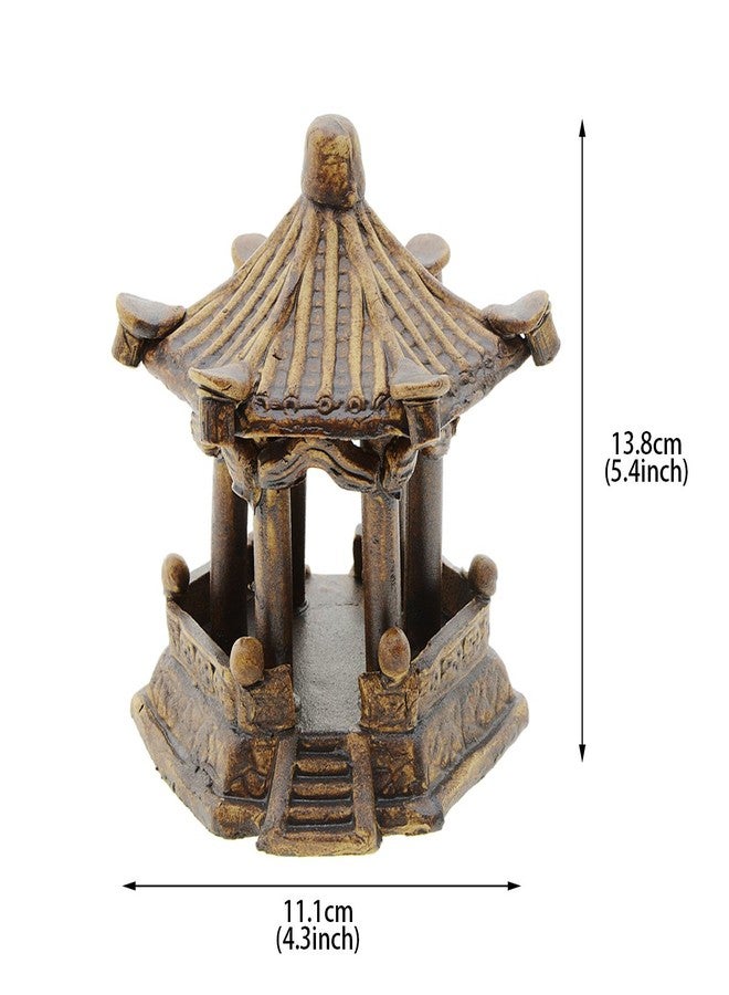 Saim Pavilion Aquarium Decorative Resin Hexagonal Landscape Décor Fish Tank Decorations Ornaments for Small Fish Shrimp to Swim Hide Play - Image 2