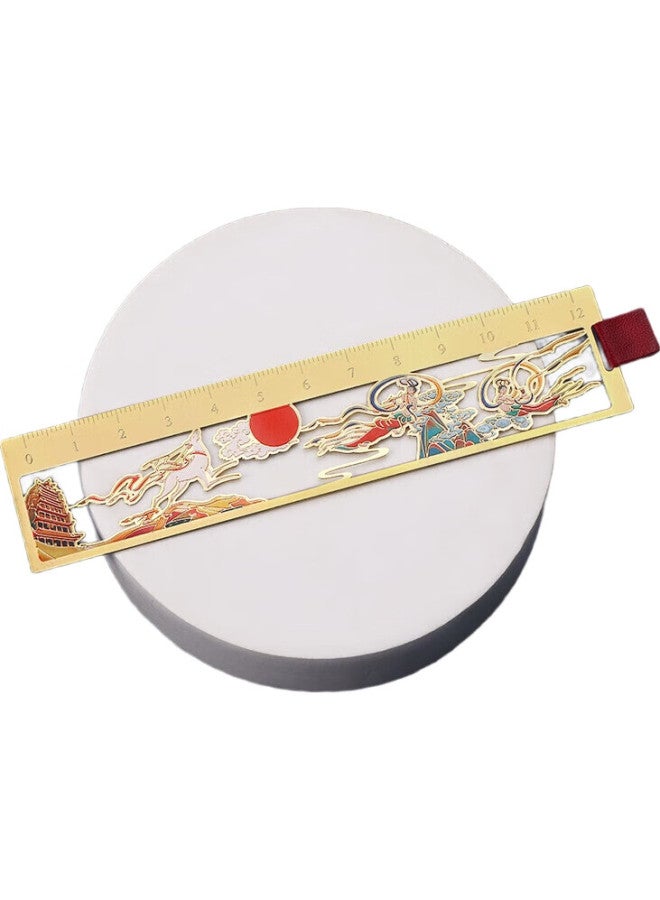 Tatanice Bookmark, Birthday Gift, Metal Brass Ruler Bookmark, Vintage Style Creative Gift, Hollow-Out Bookmark, Gift For Teachers And Classmates - Image 3