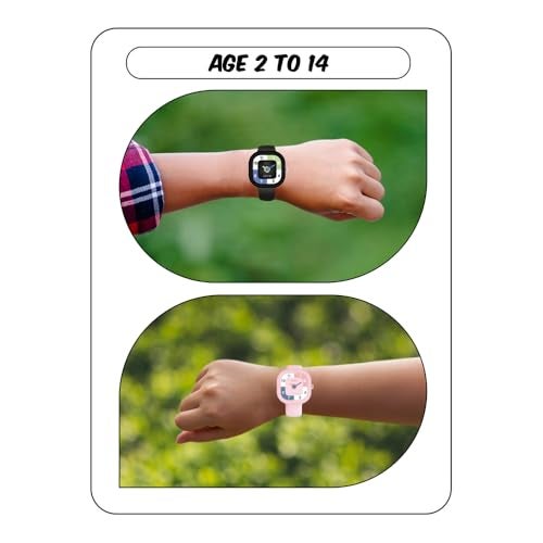SPIKY Analog Watch For Kids Combo ( Black & Pink) | Water Resistant & Lightweight | Durable, Soft Silicone Strap | Stylish Unisex Birthday Gift | Analogue Wrist Watches For Boys & Girls | Age 3-14 Yrs | Pack of 2 - Image 3