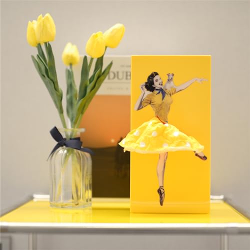PLAYABLE ART Flying Skirt® Tissue Box - The Original Award-Winning Lady Skirt Design, Resin Pop Art, Weighted Metal Base, Made in Korea, Premium Gifts & Novelty Home Decor by Spextrum (Orange) - Image 3