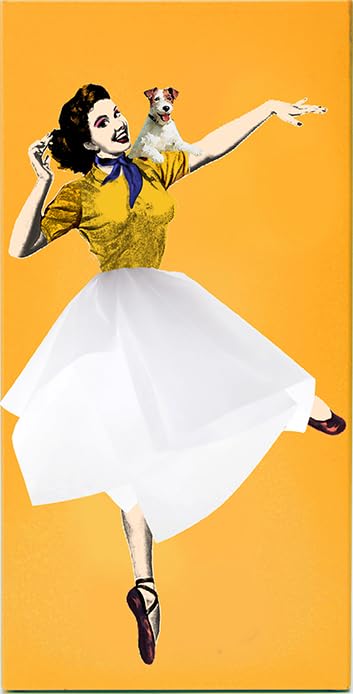 PLAYABLE ART Flying Skirt® Tissue Box - The Original Award-Winning Lady Skirt Design, Resin Pop Art, Weighted Metal Base, Made in Korea, Premium Gifts & Novelty Home Decor by Spextrum (Orange) - Image 1