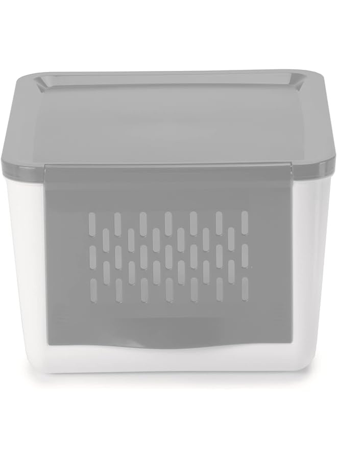 Snips Onion And Vegetables Container, 2 Kg Capacity, White/Gray - Image 2