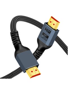 كابل  HDMI 2.0 4K هرتز (3 متر)، 4K HDMI Lead عالي السرعة 18 جيجابت في الثانية، دعم ثلاثي الأبعاد، وظيفة إيثرنت، فيديو 4K UHD 2160p، HD 1080p، متوافق مع Fire TV HDTV PS3 4 PC