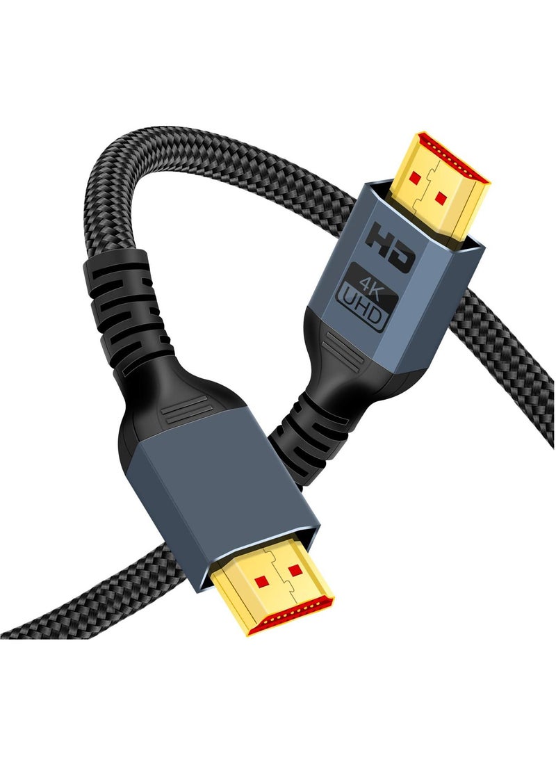 كابلريكا - كابل  HDMI 2.0 4K هرتز (3 متر)، 4K HDMI Lead عالي السرعة 18 جيجابت في الثانية، دعم ثلاثي الأبعاد، وظيفة إيثرنت، فيديو 4K UHD 2160p، HD 1080p، متوافق مع Fire TV HDTV PS3 4 PC - Image 1