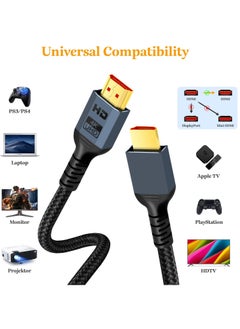 كابلريكا كابل  HDMI 2.0 4K هرتز (3 متر)، 4K HDMI Lead عالي السرعة 18 جيجابت في الثانية، دعم ثلاثي الأبعاد، وظيفة إيثرنت، فيديو 4K UHD 2160p، HD 1080p، متوافق مع Fire TV HDTV PS3 4 PC  - Image 2