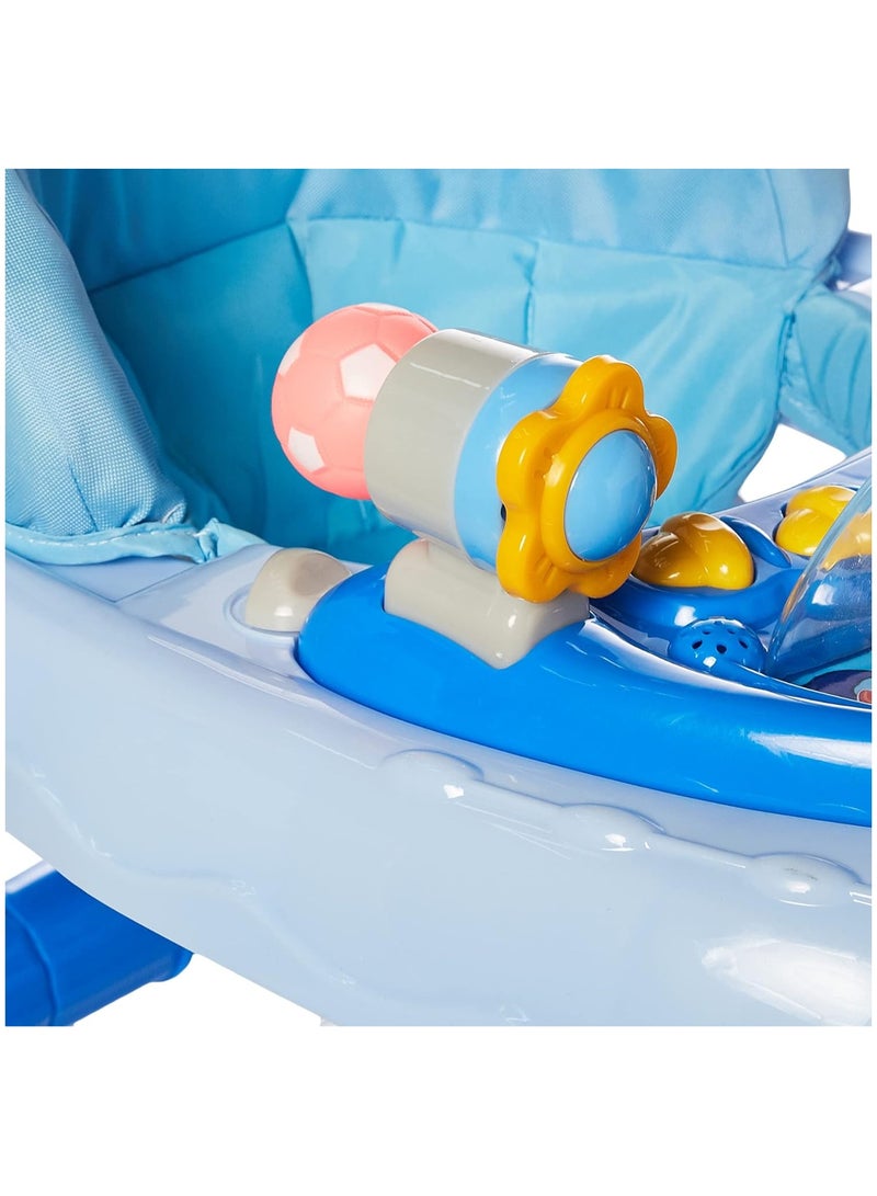 Multi Function Foldable Soft Cushioned Seat 2 In 1 Baby Walker Rocker