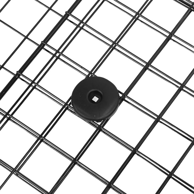 Adjustable Iron Dog Car Barrier, Pet Cargo Area Divider Gate, Sturdy Wire Mesh Pet Guard for SUV Van Sedan with Extension Panels and Straps, Black Trifold Design - Image 2