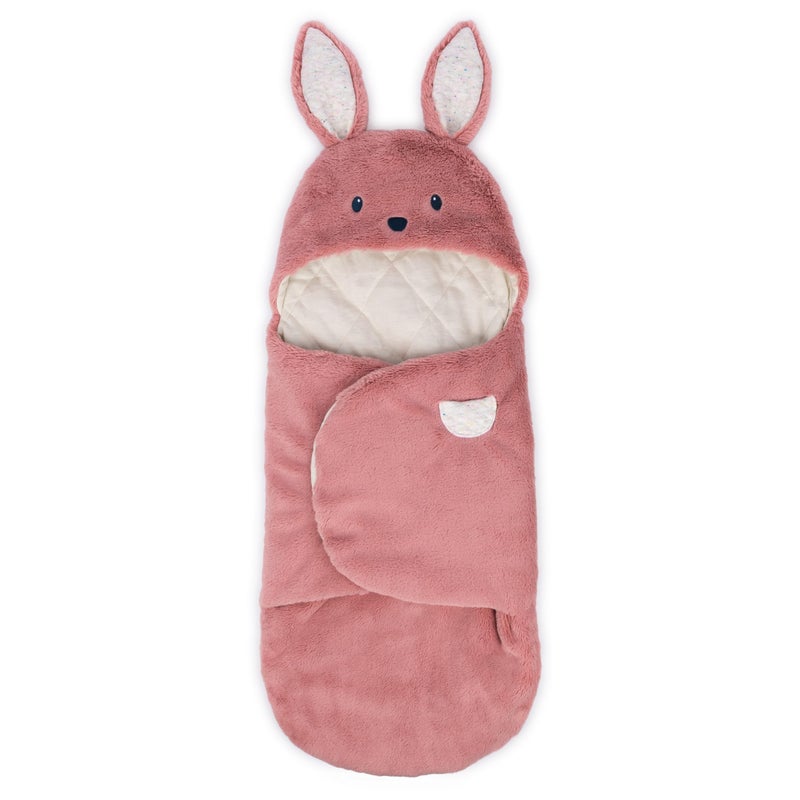 GUND Baby Oh So Snuggly Bunny Blanket Wrap Plush Hooded Baby Blanket Wrap for Newborns PinkCream 26 - Image 2