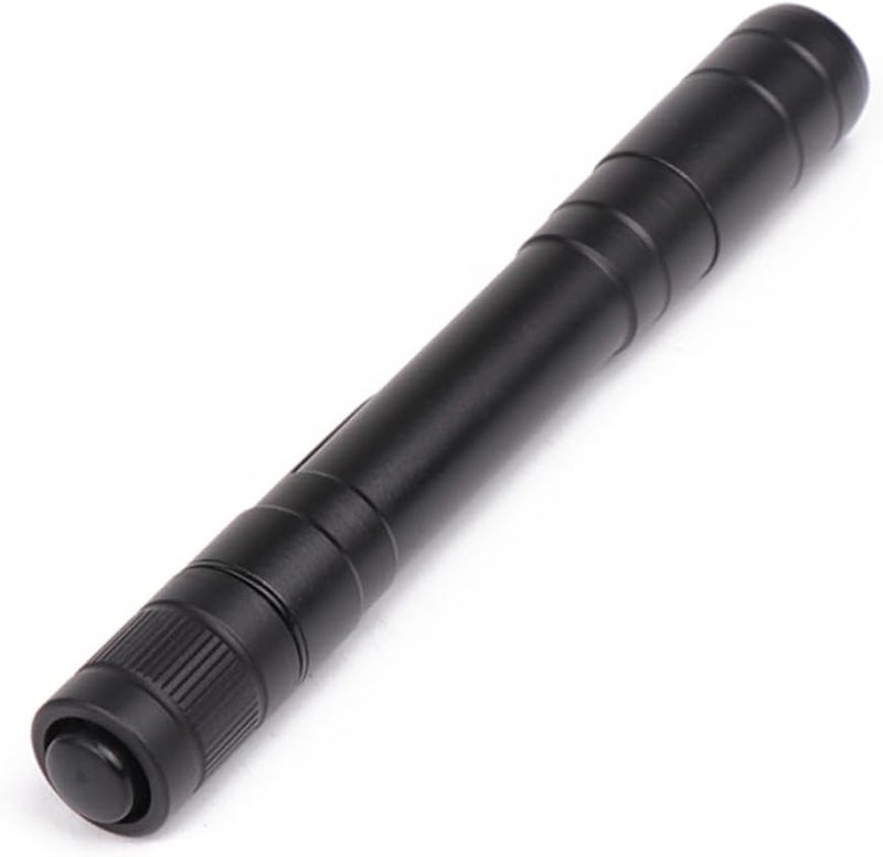 Portable Pen Shape LED Flashlight Dual Light Settings Mini Torch Black for Camping Hiking Hunting - Image 1