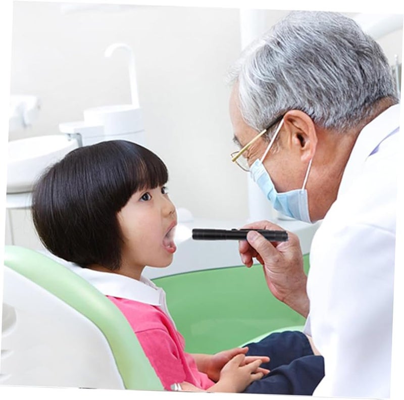 Portable Pen Shape LED Flashlight Dual Light Settings Mini Torch Black for Camping Hiking Hunting - Image 4