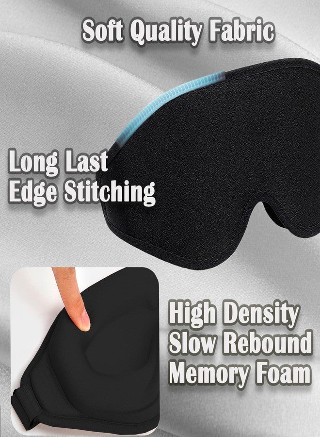 gusonse Black Sleep Mask for Men Eyelash Extension, Eye Mask for Lash Extensions No Pressure 3D Sleep Mask, Women Sleep Protector Eye Shade Cover for Travel Yoga Nap - Image 5