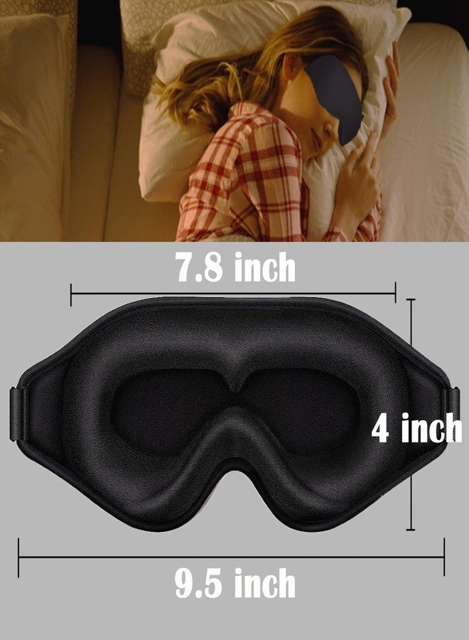 gusonse Black Sleep Mask for Men Eyelash Extension, Eye Mask for Lash Extensions No Pressure 3D Sleep Mask, Women Sleep Protector Eye Shade Cover for Travel Yoga Nap - Image 4