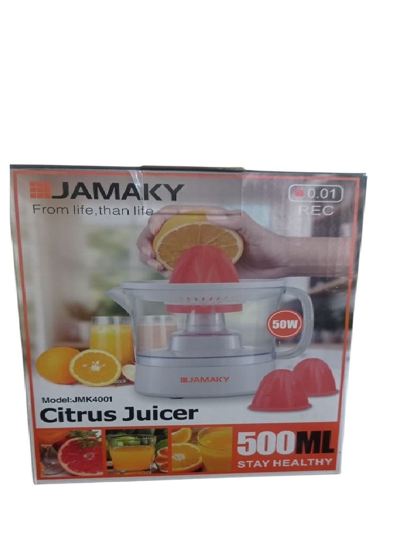 جامايكا جماكي عصارة برتقال كهربائية – 500 مل، 50 واط، JMK4001  - Image 2