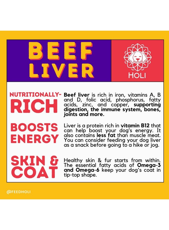 هولي طعام الكلاب من كبد البقر - مكون واحد، درجة إنسانية - بروتين مجفف بالتجميد ومعزز للنكهة للكلاب الانتقائية - خالٍ من الحبوب - طبيعي بنسبة 100% - 4 أونصة - Image 5