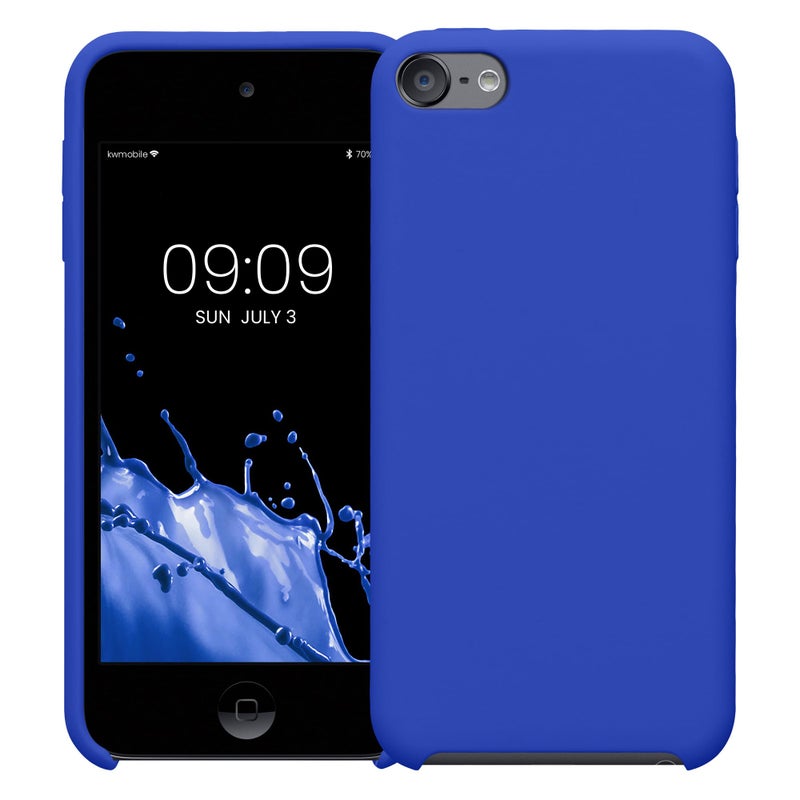 kwmobile TPU Silicone Case Compatible with Apple iPod Touch 6G / 7G (6th and 7th Generation) - Case Soft Flexible Protective Cover - Baltic Blue - Image 5