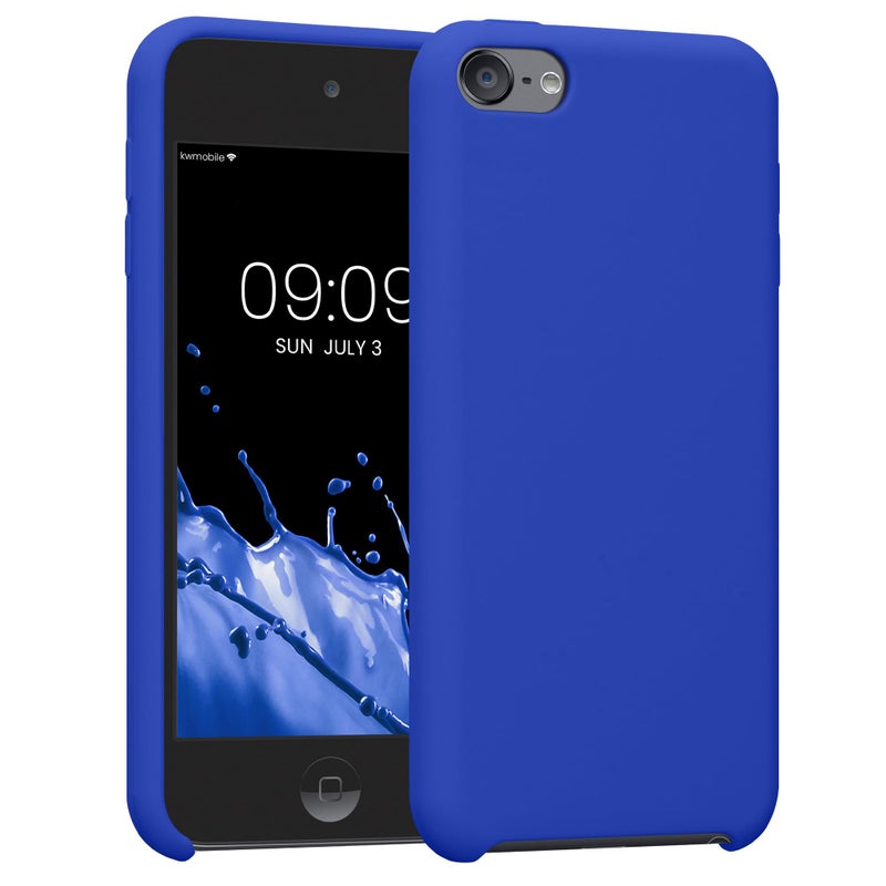 kwmobile TPU Silicone Case Compatible with Apple iPod Touch 6G / 7G (6th and 7th Generation) - Case Soft Flexible Protective Cover - Baltic Blue - Image 1