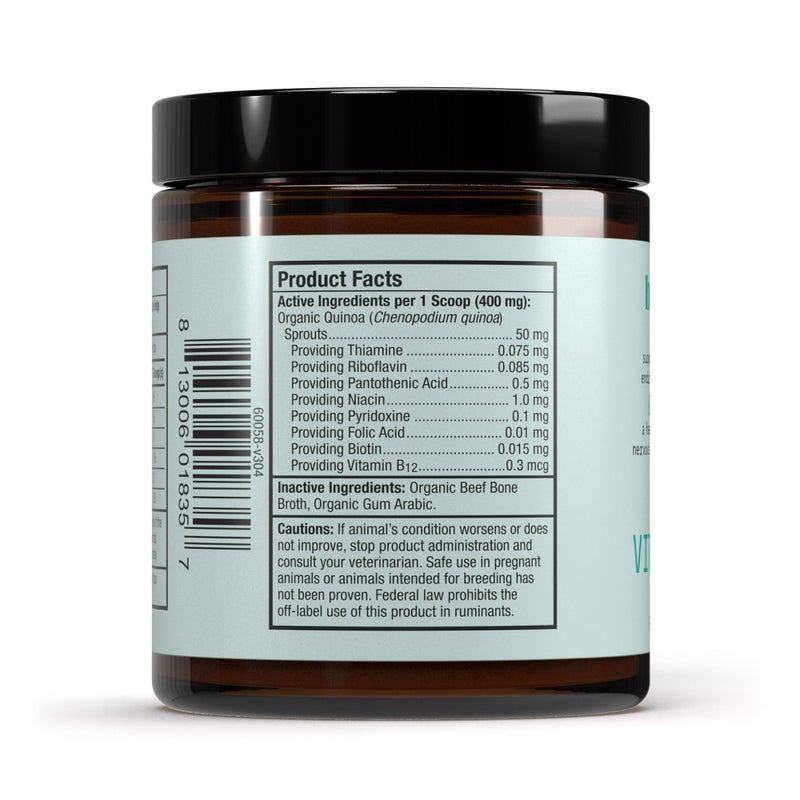 Dr. Mercola Bark & Whiskers Organic Vitamin B Complex - B Vitamins for Energy & Nervous System Support - for Cats & Dogs - USDA Certified - 0.85 oz - Image 2