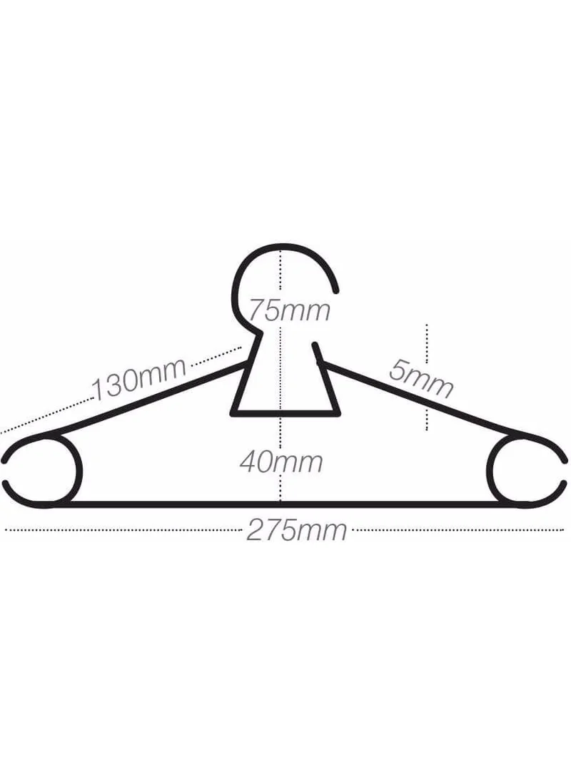 DECOBELLA Children's Clothes Hanger Baby Hanger 12 Pcs