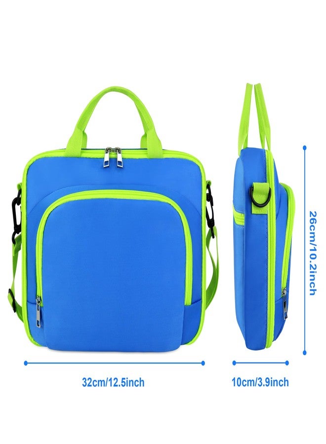 Annmore Carrying Case compatible wiht LeapFrog LeapStart 3D Learning System, with Multiple Compartments to Hold up to 9 Books (Blue/Green) - Image 4