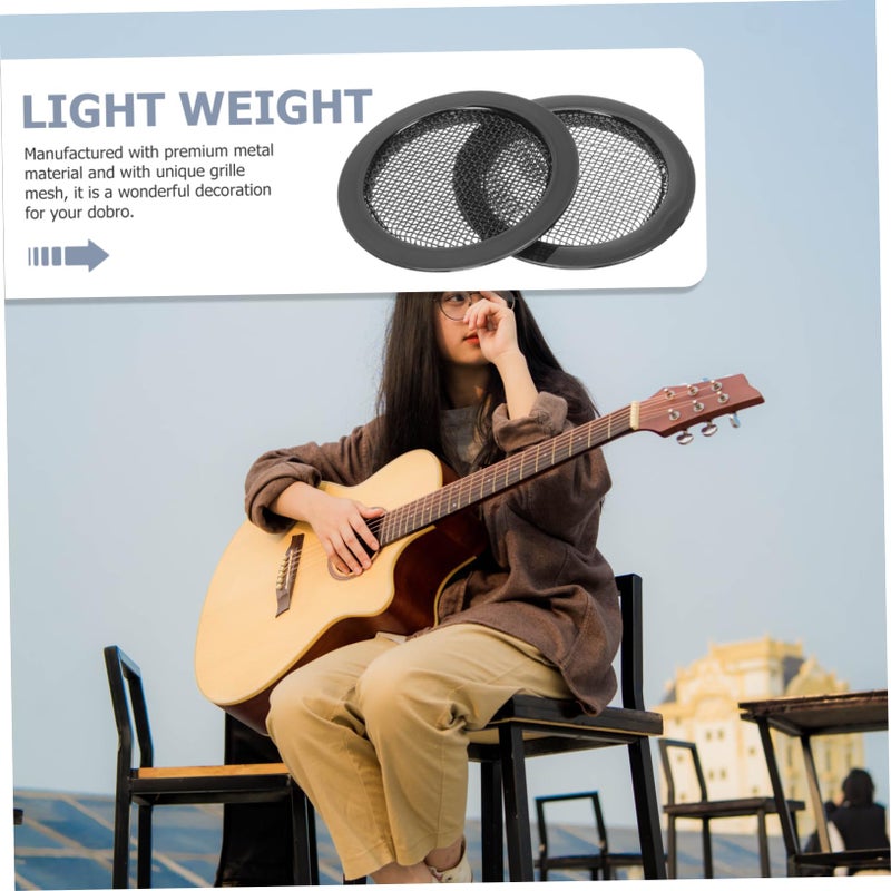10pcs Guitar Soundhole Cover Insert Dobro Grille Screen for Sound Dampening Resonator Guitar Accessory - Image 5