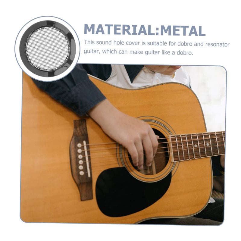 10pcs Guitar Soundhole Cover Insert Dobro Grille Screen for Sound Dampening Resonator Guitar Accessory - Image 4