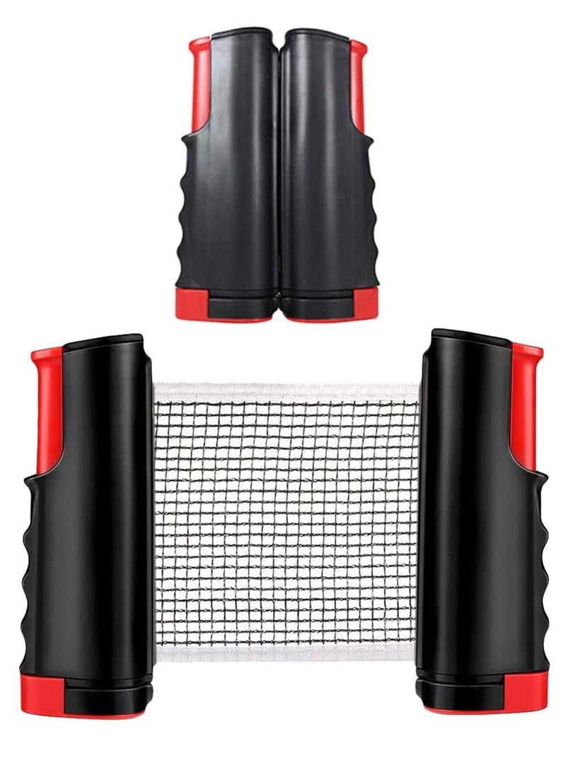 KASTWAVE Portable Retractable Table Tennis Net Rack/Replacement Ping Pong Accessory - Image 1