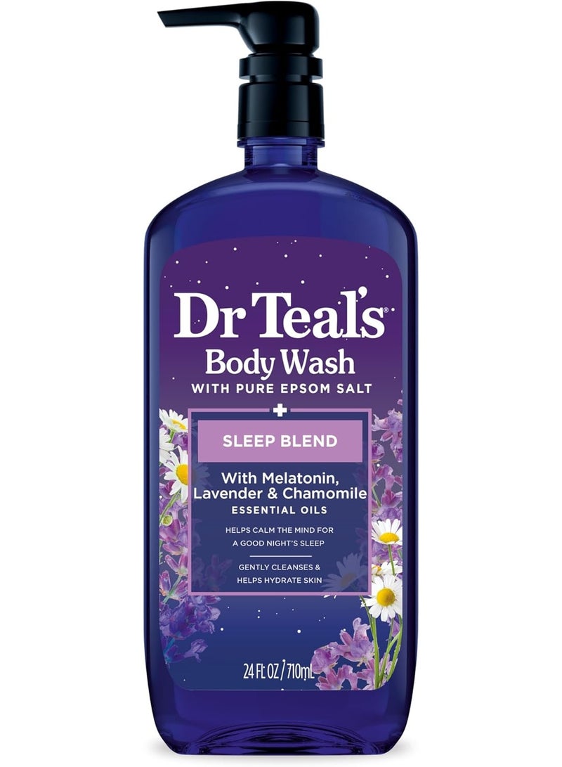 Dr Teal's Body Wash with Epsom Salt Sleep Blend with Melatonin 710Ml