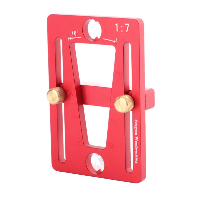 Aluminum Alloy Dovetail Guide Template Scriber with Brass and Anodized Surface for Woodworking DIY - Image 3