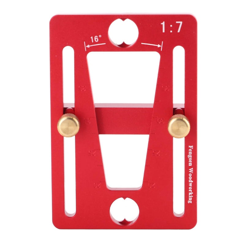 Aluminum Alloy Dovetail Guide Template Scriber with Brass and Anodized Surface for Woodworking DIY - Image 2