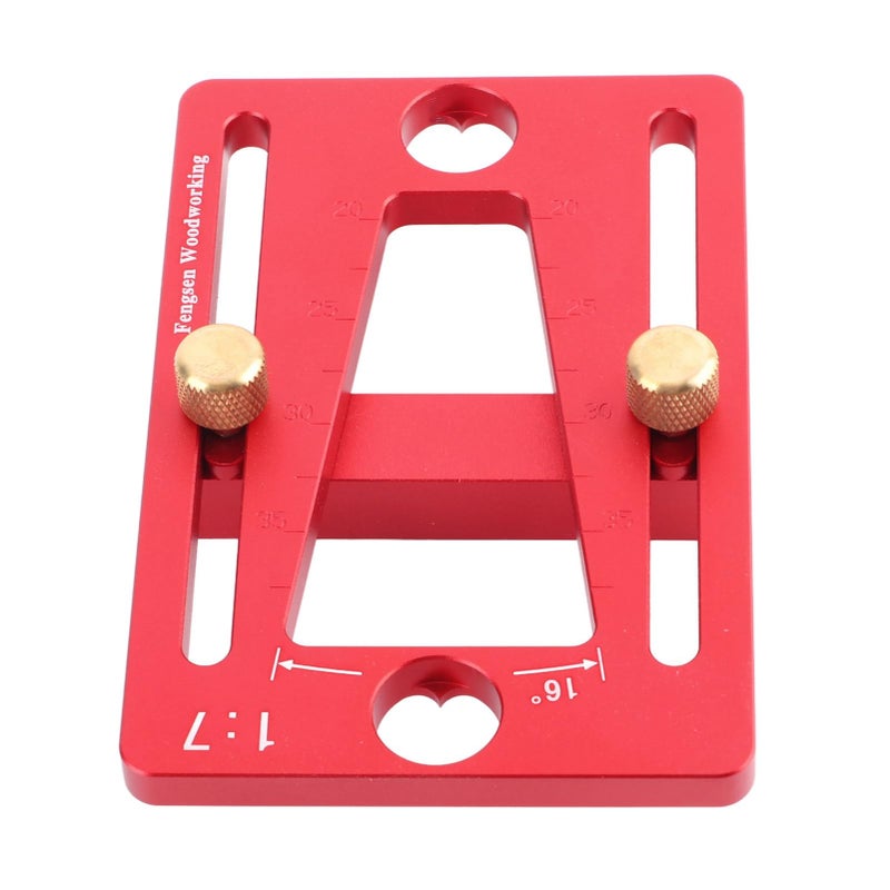 Aluminum Alloy Dovetail Guide Template Scriber with Brass and Anodized Surface for Woodworking DIY - Image 4