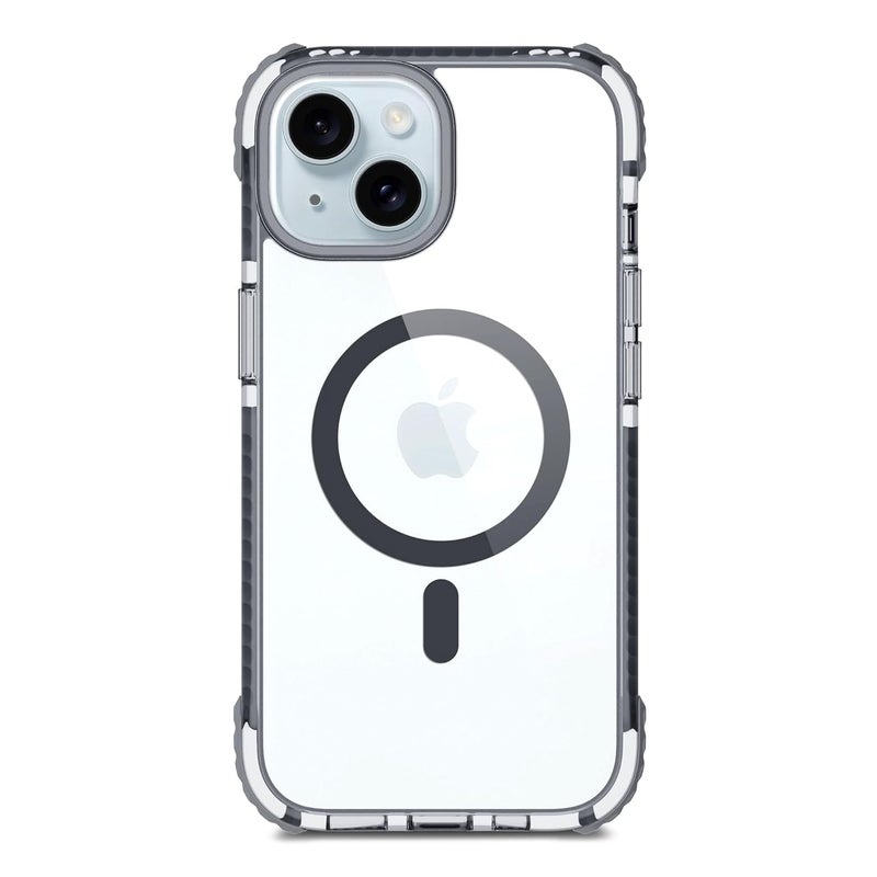 Daily Objects Case for iPhone 15 Compatible with Mag-Safe Wireless Charging, Reflex Slim Shockproof Back Cover - Polycarbonate ,Transparent - Image 1