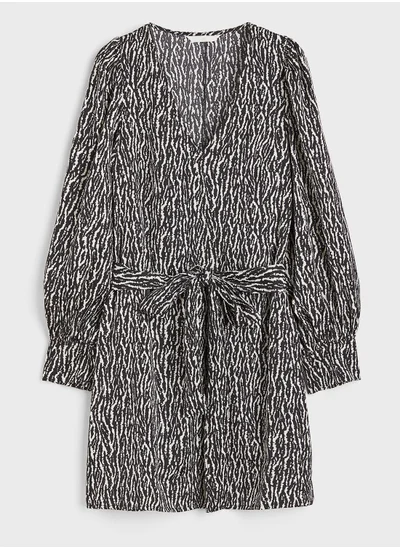 H&M Patterned Mini Dress