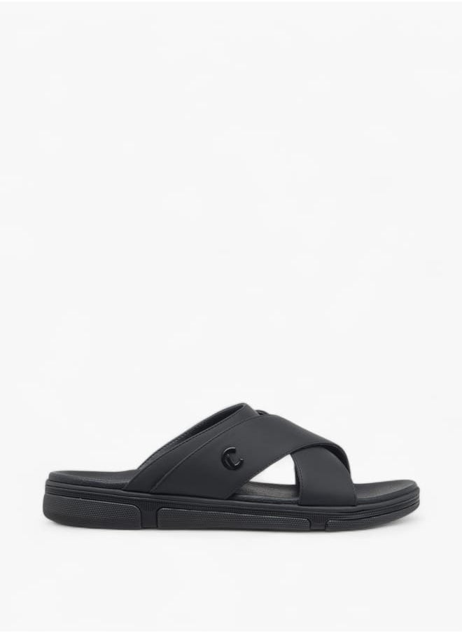 Le Confort - Men's Cross Strap Slip-On Sandals - Image 1