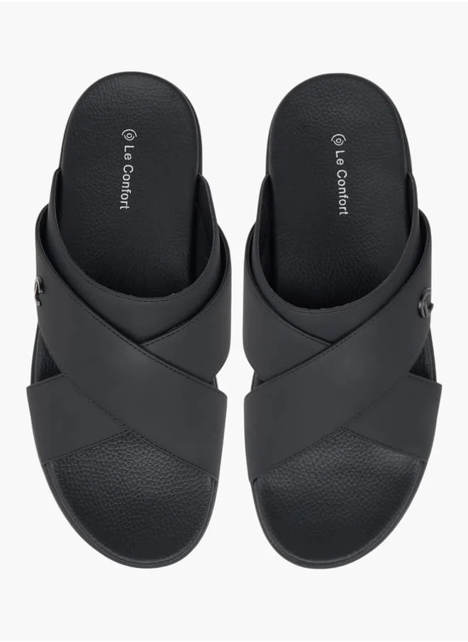 Le Confort Men's Cross Strap Slip-On Sandals Ramadan Collection