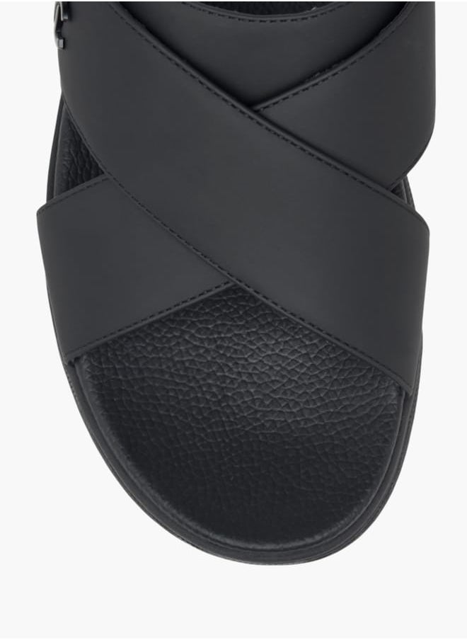 Le Confort - Men's Cross Strap Slip-On Sandals - Image 1