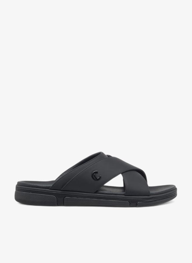 Le Confort Men's Cross Strap Slip-On Sandals - Image 1