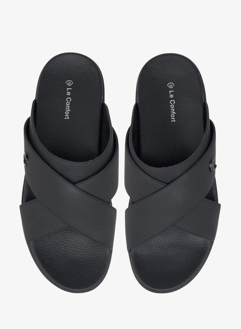 Le Confort Men's Cross Strap Slip-On Sandals - Image 2