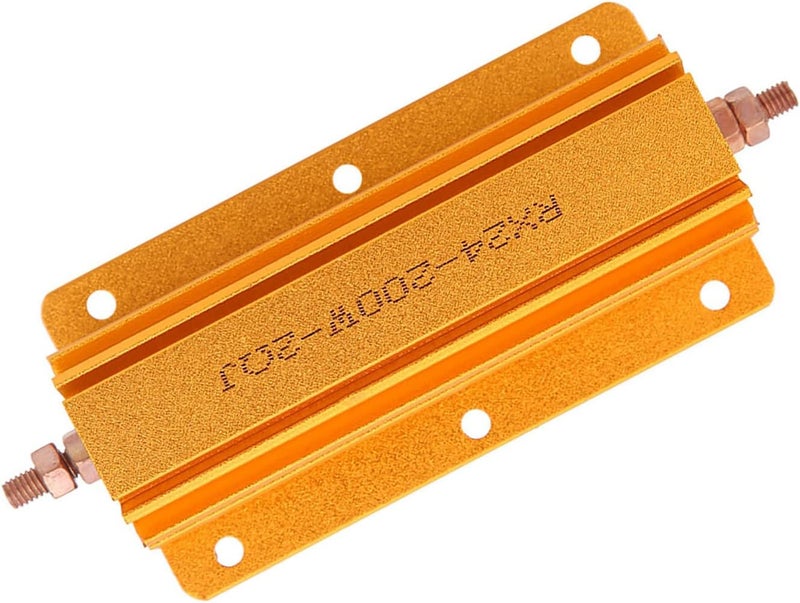 RX24 Professional 200W 2R High Power Resistor, Aluminum Housing Electrical Component, Industrial Grade Resistor with Mounting Holes for Heat Dissipation, Durable Electronic Part fo - Image 3