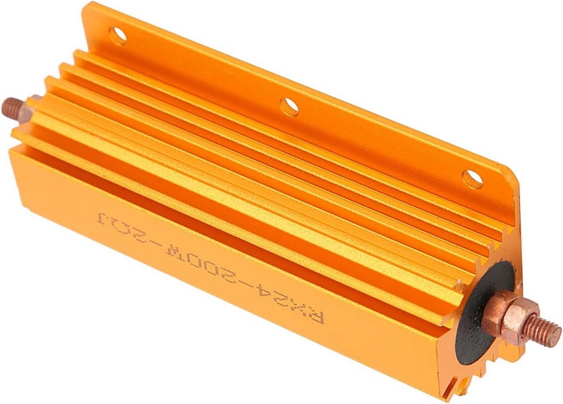 RX24 Professional 200W 2R High Power Resistor, Aluminum Housing Electrical Component, Industrial Grade Resistor with Mounting Holes for Heat Dissipation, Durable Electronic Part fo - Image 4