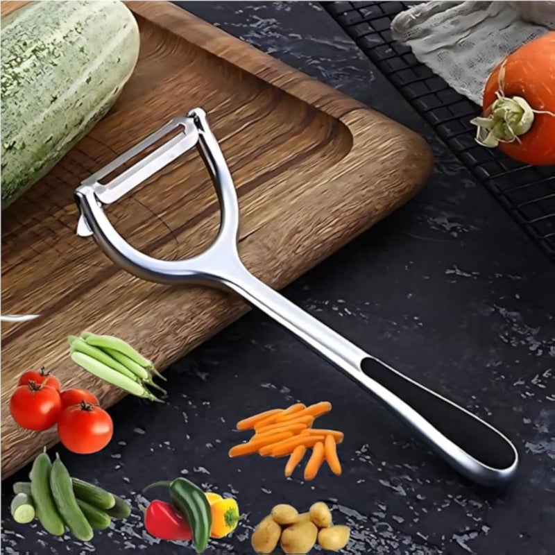 High Quality Stainless Steel Vegetable Peeler, Rust Resistant & Easy to Clean Blade, Ergonomic Handle Design, Perfect Kitchen Tool for Peeling Potatoes, Carrots, and Apples