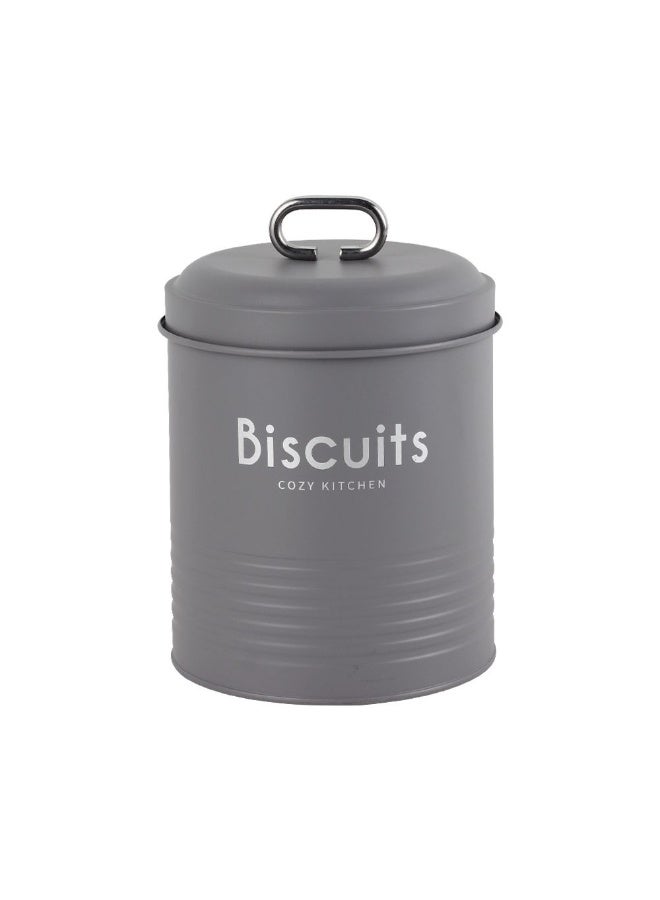 DANUBE HOME Gravitas 2-Piece Metal Storage Jar Set – Durable & Stylish Storage Containers, Airtight, Rust-Resistant, Perfect for Kitchen Organization, Pantry Storage & Home Use Grey -2000Ml  - Image 3