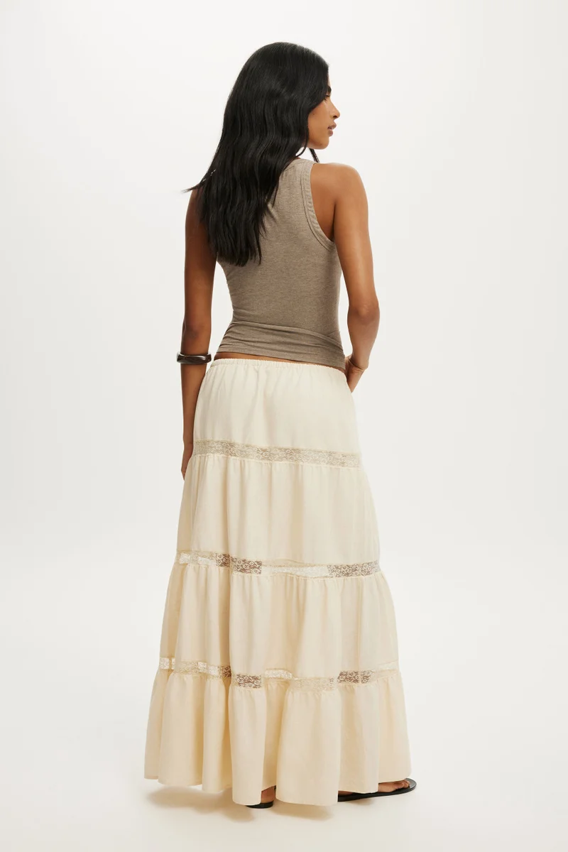 كوتون اون Haven Multi Tiered Maxi Skirt