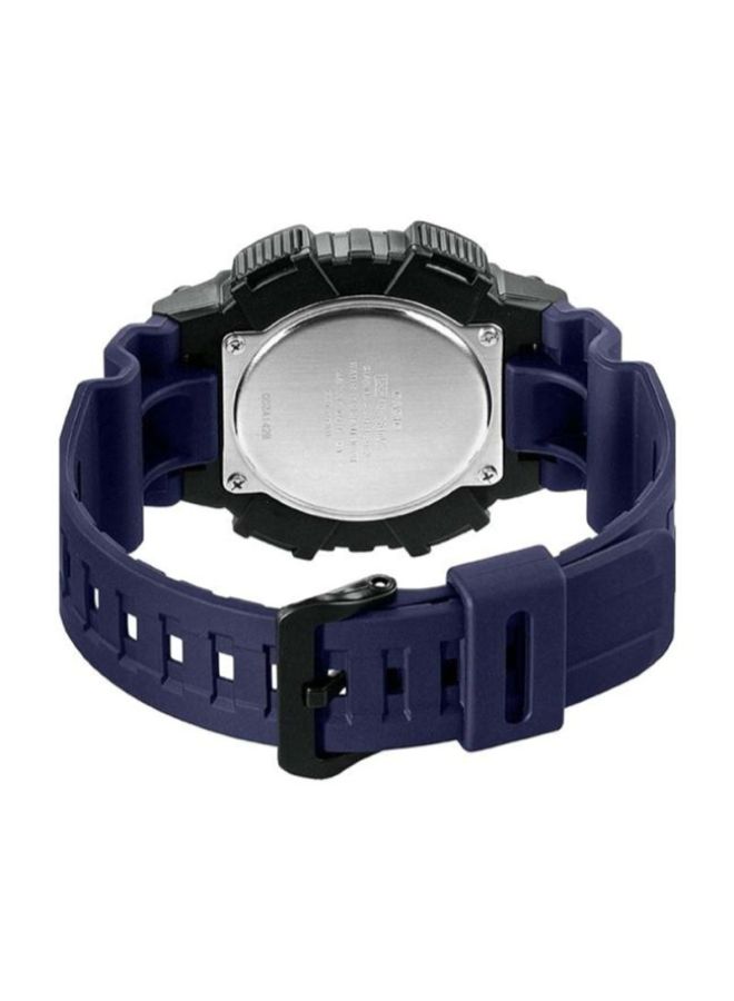 CASIO Men Resin Analog & Digital Wrist Watch AQ-S810W-2A - 47 mm - Blue - Image 2