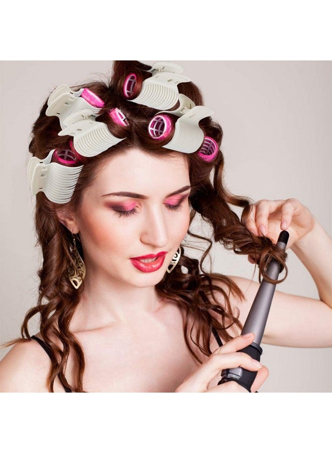 Aniann 18 قطعة من مشابك بكرات الشعر الساخنة البلاستيكية مشابك بكرات الشعر البديلة لبكرات الشعر الصغيرة والمتوسطة والكبيرة والضخمة (أبيض) - Image 5