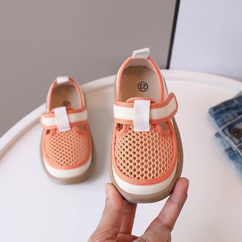 2463 Spring New Boys And Girls Breathable Cloth Mesh Children'S Soft Bottom Korean Style Children'S Shoes Children'S All-Inclusive Sandals - Image 1